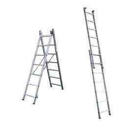Escalera multiuso de aluminio 2 tramos