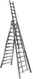 ESCALERA DE ALUMINIO TIJERA DOBLE