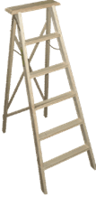 ESCALERA DE MADERA TIJERA SIMPLE